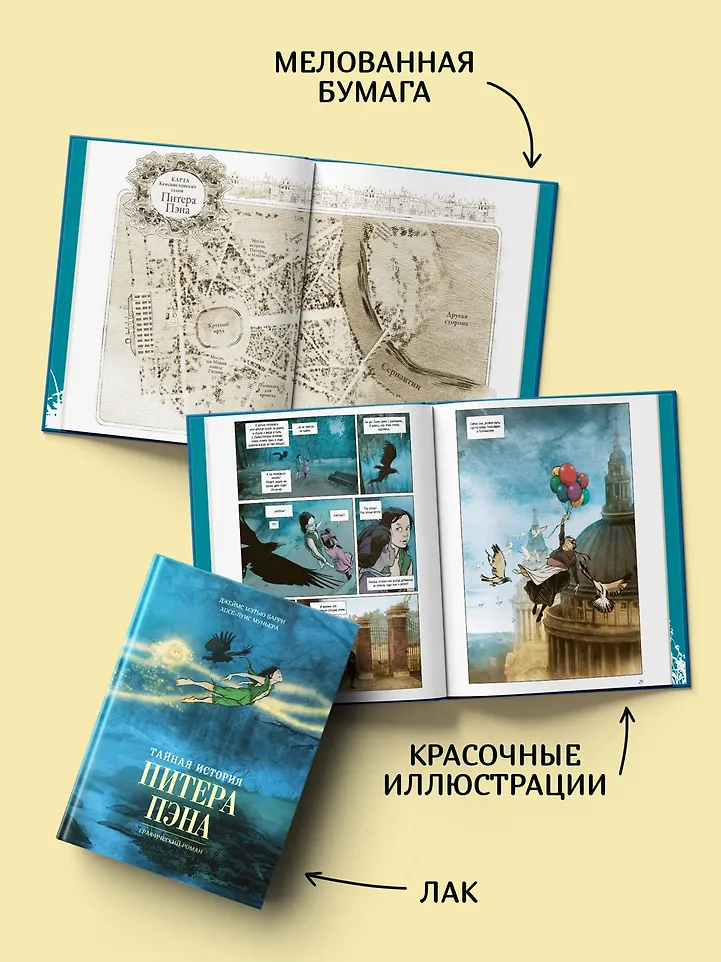 Тайная история Питера Пэна: графический роман фото книги маленькое 11