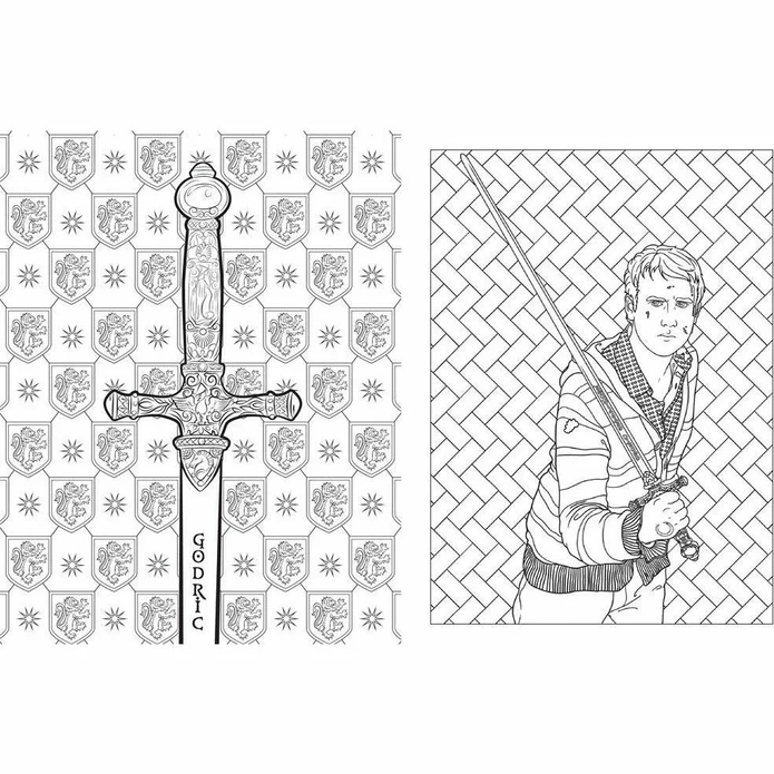 Harry Potter Magical Artefacts Colouring Book фото книги маленькое 3