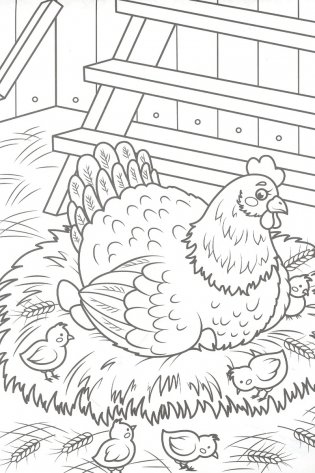 Мини-раскраска. Кто живет на ферме фото книги 4