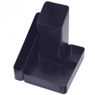 Подставка для канцелярских мелочей "Attache. Имидж", 4 отделения, цвет черный фото книги