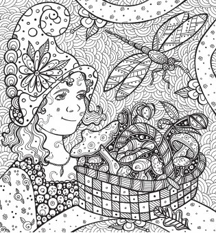 Раскраска-антистресс. Сад эльфов фото книги 3