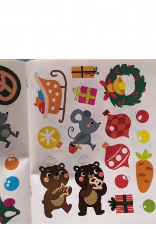 Наклейки для малышей. Новогодняя елочка фото книги 7