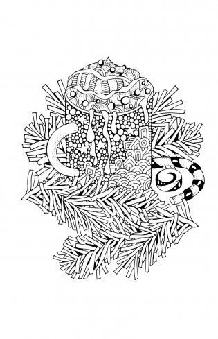 Время для Хюгге. Мини-раскраска-антистресс для творчества и вдохновения фото книги 2