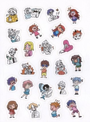 Аниме. 100 наклеек фото книги 5