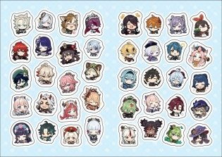 Genshin Impact на каждый день с наклейками (розовый) фото книги 4