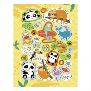 100 наклеек. Ленивцы и панды фото книги 3