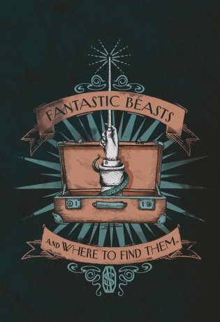 Обложка для паспорта. Фантастические твари. Чемодан фото книги