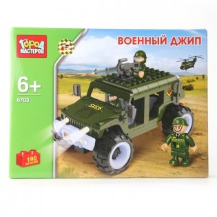 Конструктор "Военный джип", 190 деталей фото книги