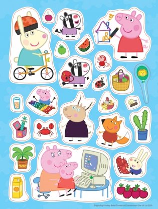 Свинка Пеппа. 100 наклеек фото книги 2
