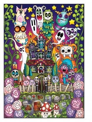 Creative Haven Haunted! Coloring Book фото книги 2