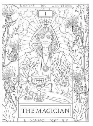 Мистические таро. Раскраска-антистресс для творчества и вдохновения фото книги 6