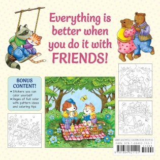 Friends Forever: A Cute & Cozy Coloring Book фото книги 2