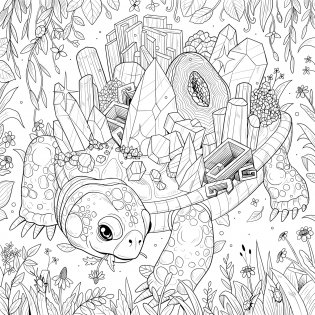 Mythographic Color and Discover: Crystal Kingdom: An Artist's Coloring Book of Prismatic Playgrounds фото книги 2