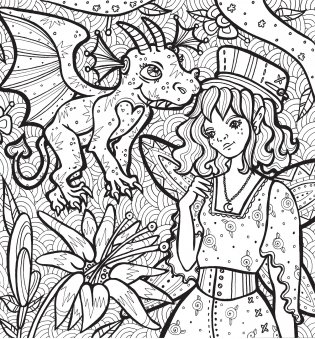 Раскраска-антистресс. Невероятные драконы фото книги 6