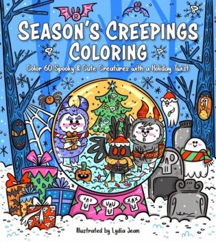 Season`s creepings coloring фото книги