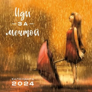 Иди за мечтой. Календарь настенный на 2024 год (300х300) фото книги
