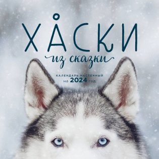 Хаски из сказки. Календарь настенный на 2024 год (300х300) фото книги