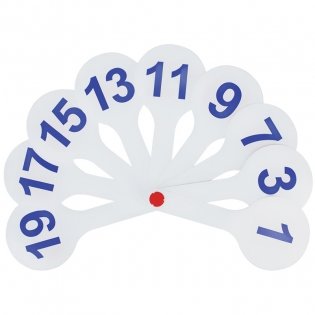 Веер-касса цифр от 1 до 20, Мульти-Пульти, пакет с европодвесом фото книги 3