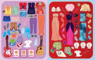 Поп-звезды. 5 часов активной игры. Более 400 наклеек! фото книги 4