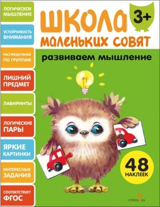Школа маленьких совят 3+. Развиваем мышление фото книги