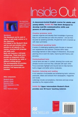 Inside Out Upper-Intermediate Workbook with key (+ Audio CD) фото книги 2