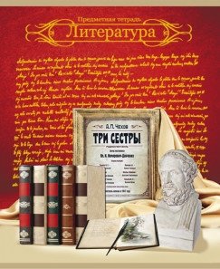 Тетрадь "Красная классическая. Литература", А5, 48 листов, линия фото книги