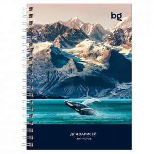 Записная книжка А6 120л., на гребне BG "Прекрасный вид", глянцевая ламинация, твердая обложка фото книги 3