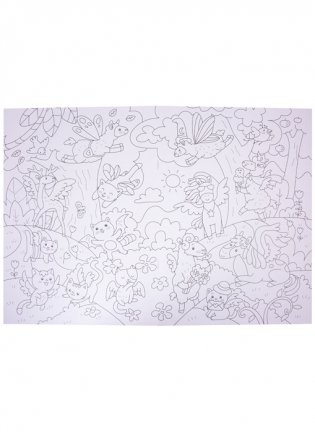 Раскраска-виммельбух. Волшебные зверята фото книги 5