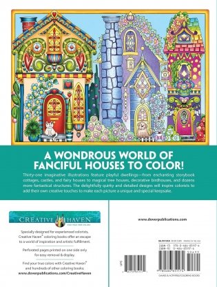 Creative Haven Whimsical Houses Coloring Book фото книги 2