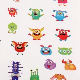 Альбом наклеек "Мир монстриков" (100 наклеек) фото книги 5