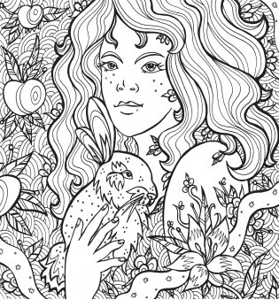 Раскраска-антистресс. Волшебные существа фото книги 2