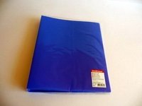 Папка-файл "Standard" на 2 кольцах, синяя фото книги