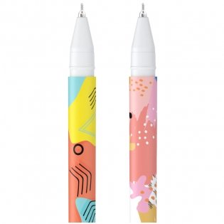 Ручка шариковая Berlingo "Memphis" синяя, 0,7мм, грип, рисунок на корпусе, ассорти. Арт. CBp_07S04 фото книги 2