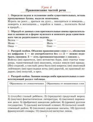 Русский язык. Тетрадь для повторения и закрепления. 7 класс фото книги 8