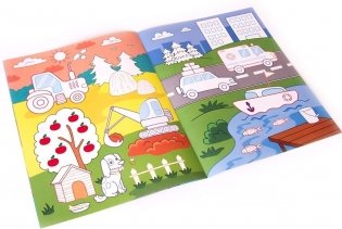 Первые машинки. Раскраска для самых маленьких фото книги 3