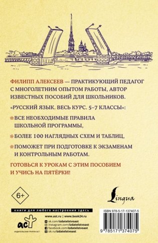 Русский язык. Весь курс. 5-7 классы фото книги 2
