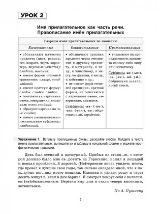 Русский язык на «отлично». 7 класс фото книги 8