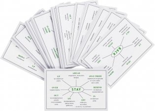 Speak English! Глагол + предлог. Схемы составления фраз. Карточки фото книги 2