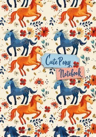 Cute Pony Notebook (А6, 32 л., дизайнерская бумага) фото книги