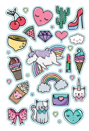 В точку! Bullet-journal. Наклейки для Bullet Journal. Более 300 наклеек (мятная) фото книги 4