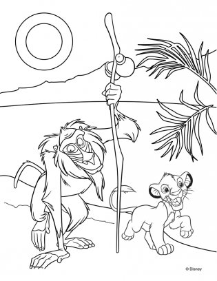 Король Лев. Альбом для рисования с образцами для раскрашивания фото книги 2