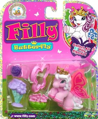 Лошадка коллекционная "Filly. Бабочки с блестками. 1 фигурка с аксессуарами" фото книги