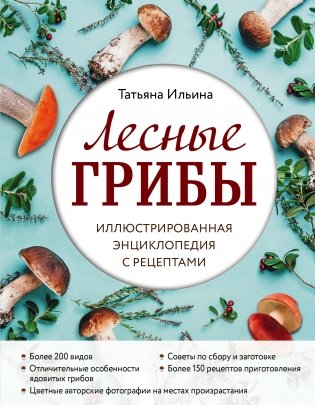 Лесные грибы. Иллюстрированная энциклопедия с рецептами фото книги