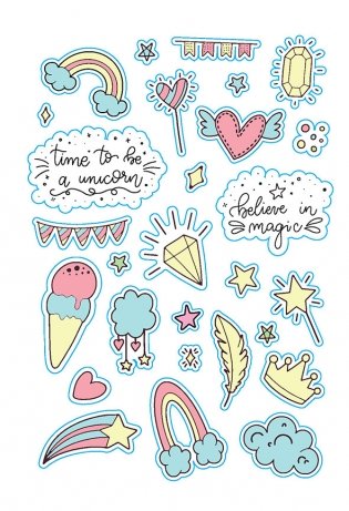 В точку! Bullet-journal. Наклейки для Bullet Journal. Более 300 наклеек (мятная) фото книги 3