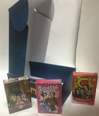Карты игральные 3 в 1 "Фанты. Мафия. Я - знаменитость", в коробке фото книги 4