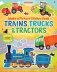 Make a Picture Sticker Book. Trains, Trucks & Tractors фото книги маленькое 2