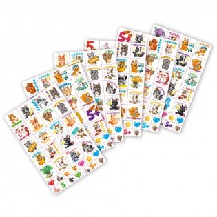 Мотивирующие наклейки. Озорные котики, 204 штуки фото книги 2