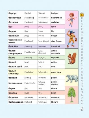 Русско-английский словарик в картинках для начальной школы фото книги 6