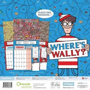 Wheres Wally Household Planner Wall Calendar 2025 фото книги 3