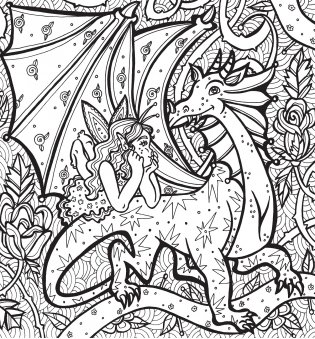 Раскраска-антистресс. Невероятные драконы фото книги 7